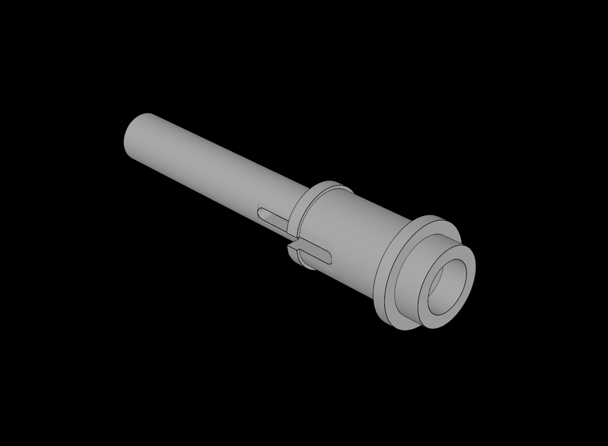 Lego Compatible (61184.dat) Technic Pin 1/2 with Bar 2L