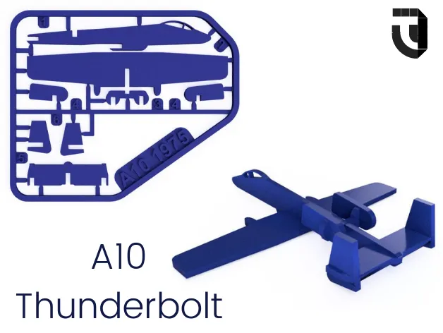 A10 Thunderbolt kit card Famous Planes