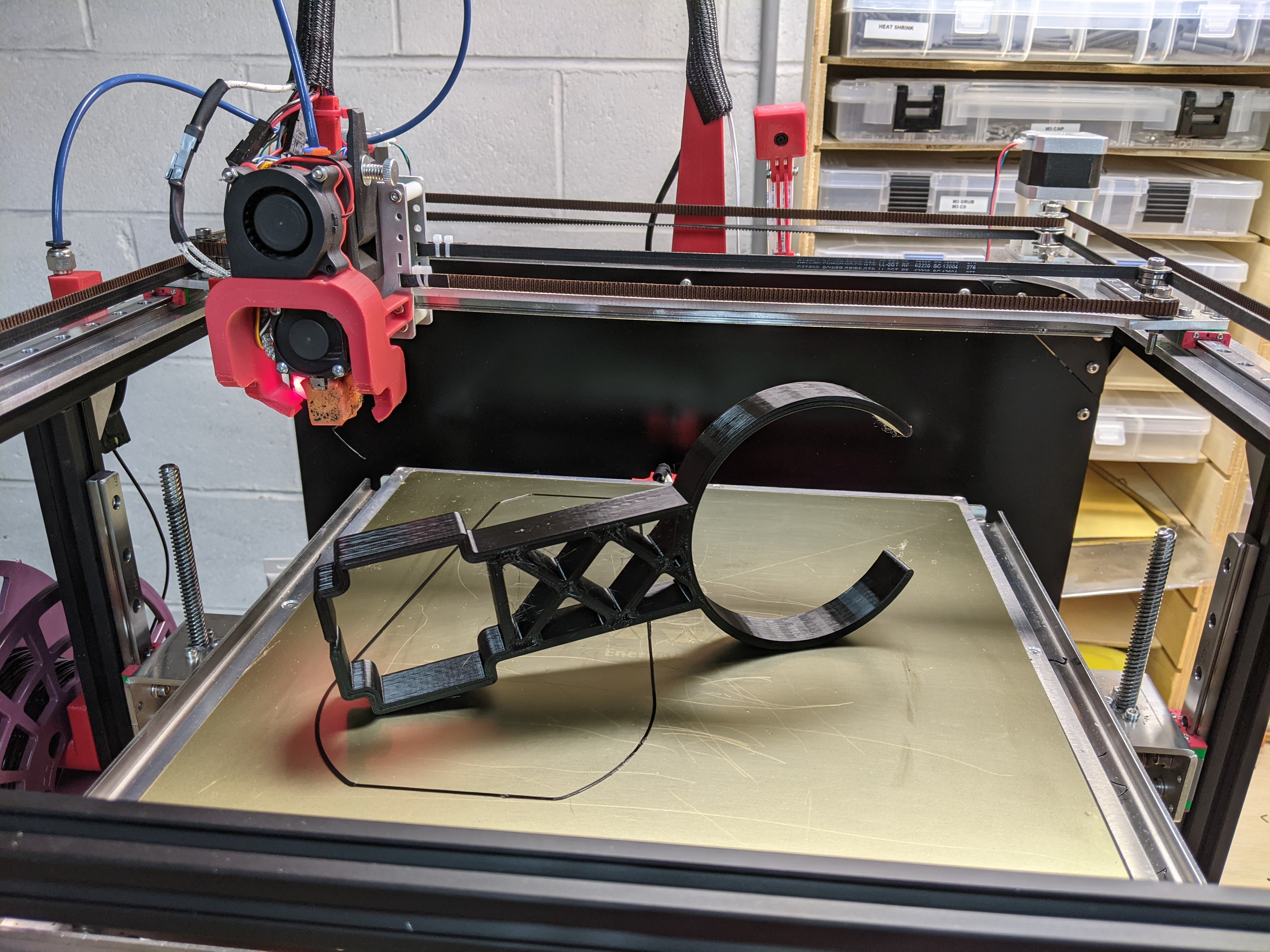 NEMA23 Mount for 4in Dust Hose - Pixels to Prototype