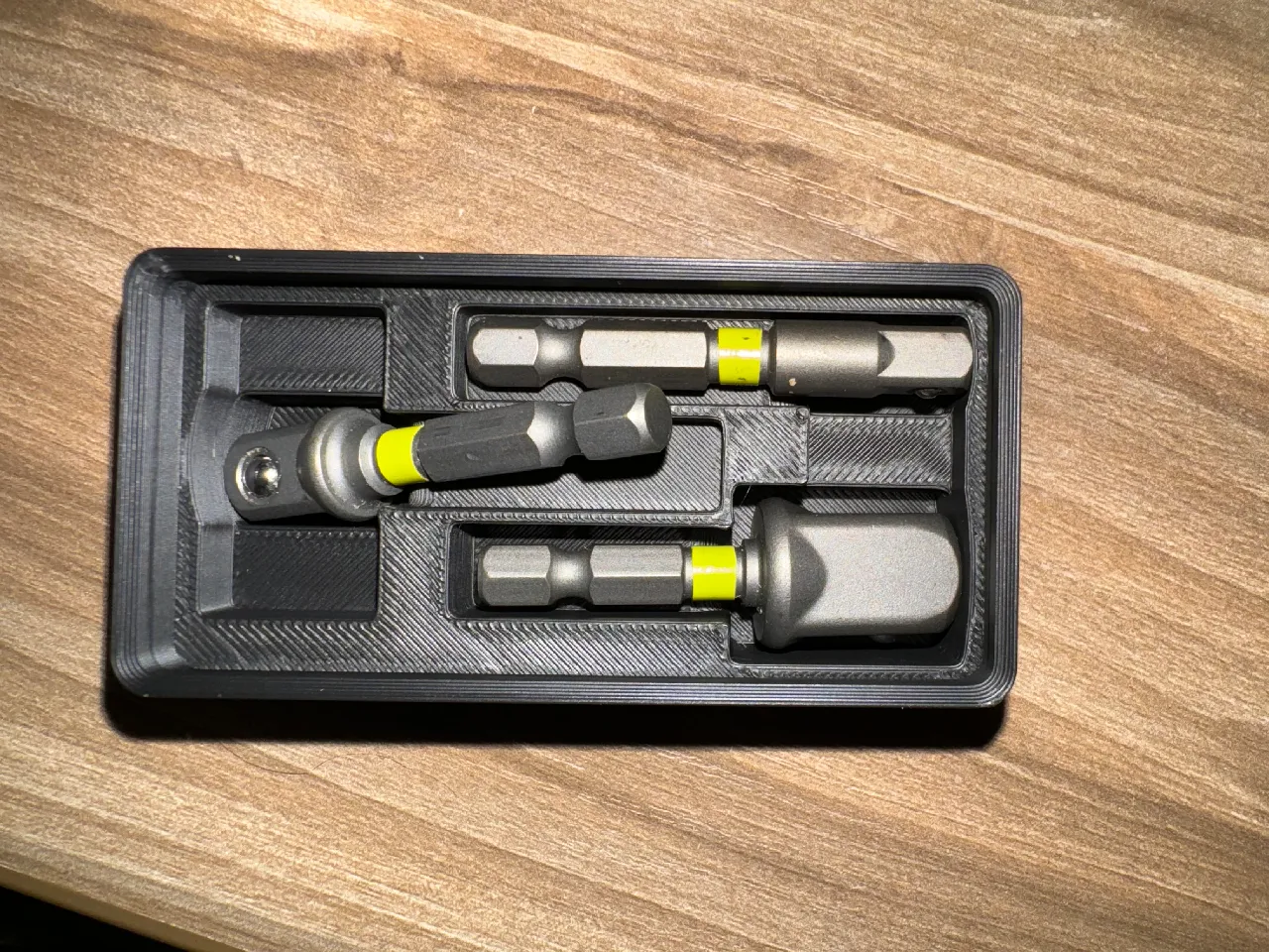 Gridfinity RYOBI AR2034 Impact Rated Socket Adaptor Holder (1x2x3