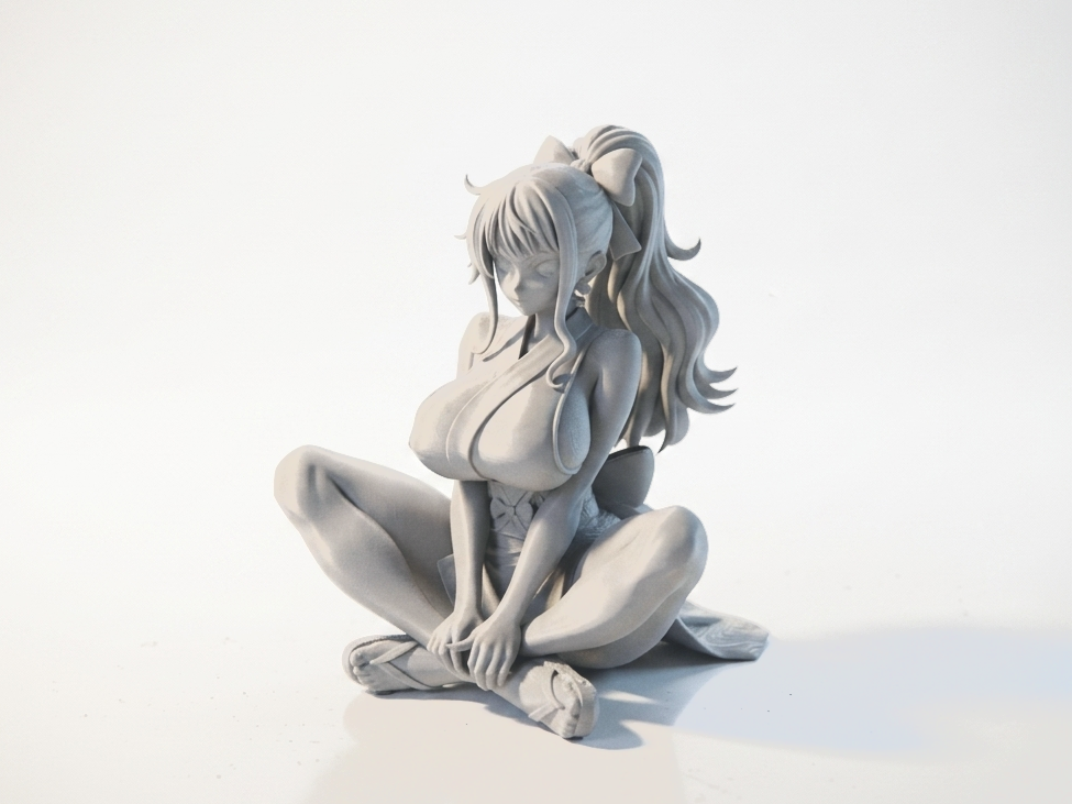 Anime Girl Figurine Female Character 3D Printable