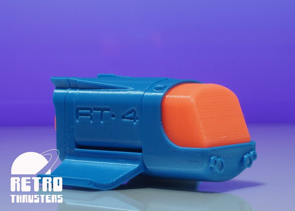 Retro Thrusters RT4 - Sci-fi spaceship toy - no supports
