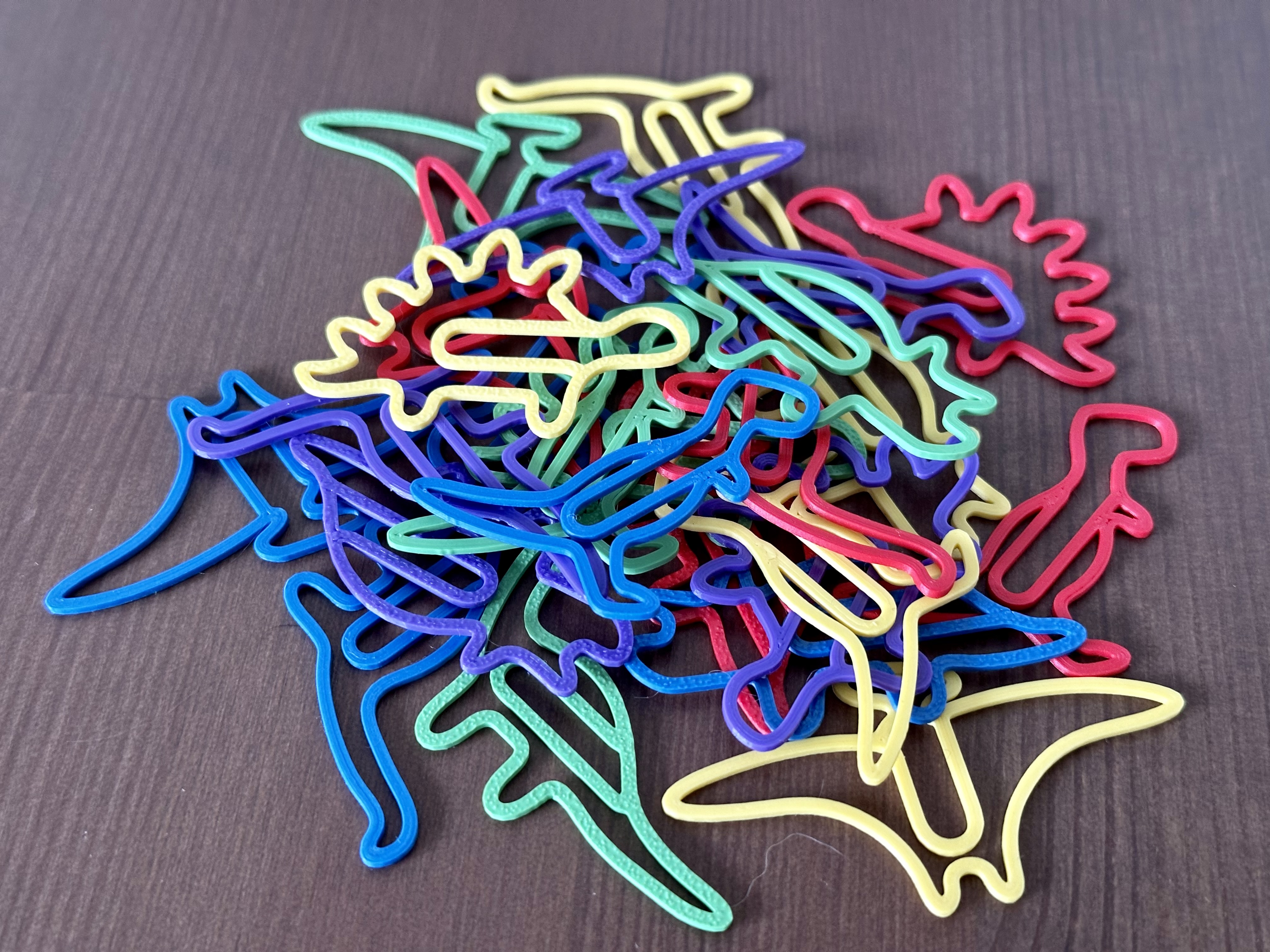Miniatura 4 do modelo 3D Fun Dinosaur Paper Clips