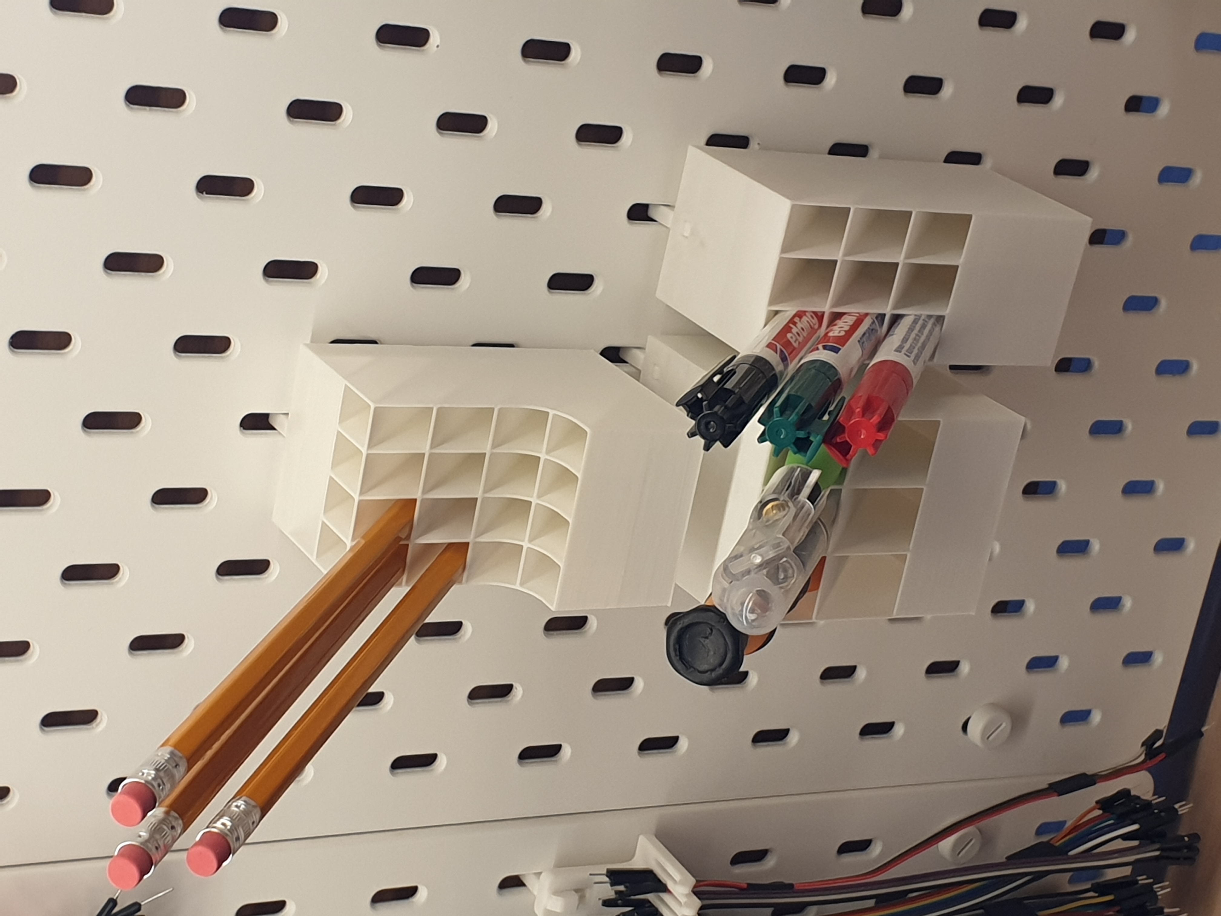 The Ultimate Pen Cubby (parametric) X Ikea Skadis Universal Hook