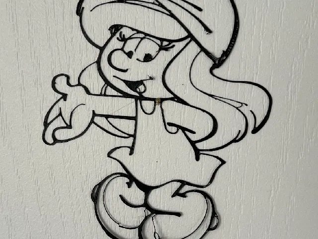 Smurfette Wall Art #2 (Schtroumpfette)
