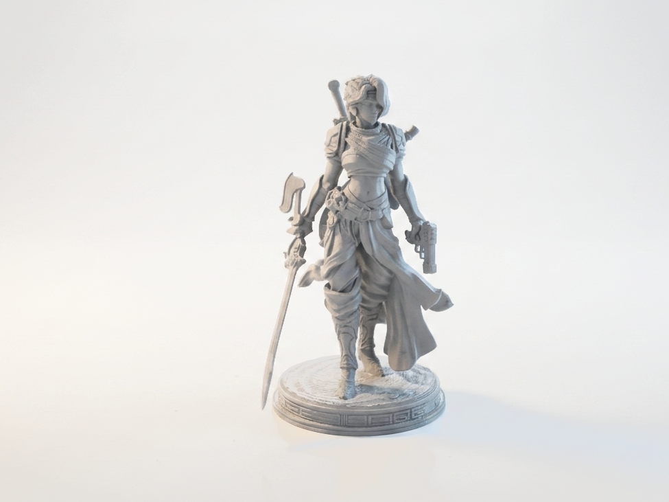 Samira Battle Goddess Figurine LOL Champions 3D Printable