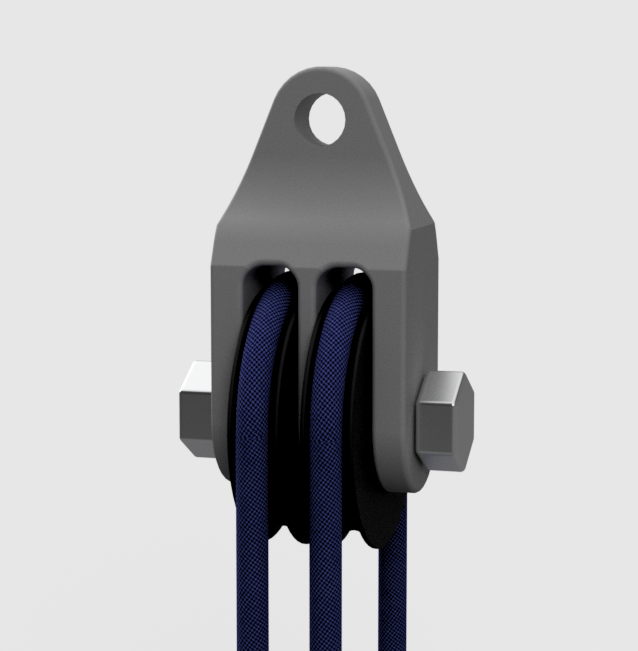 Doppelte Umlenkrolle / double redirect pulley