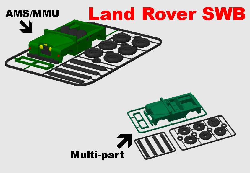 Series I Land Rover SWB (Jeep Kit Card)