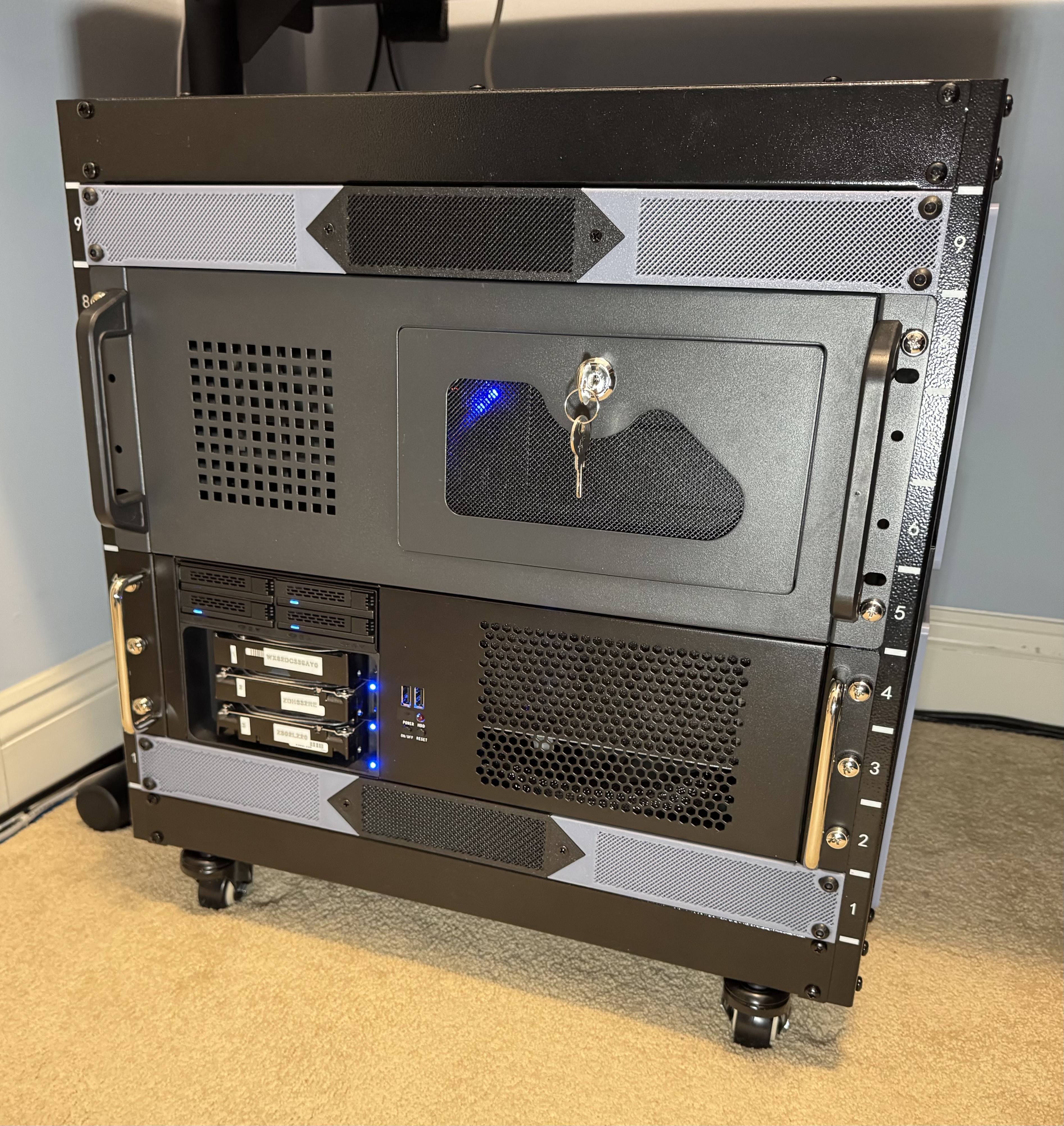 19" Inch 1U Server Studio Rack Cover Plate