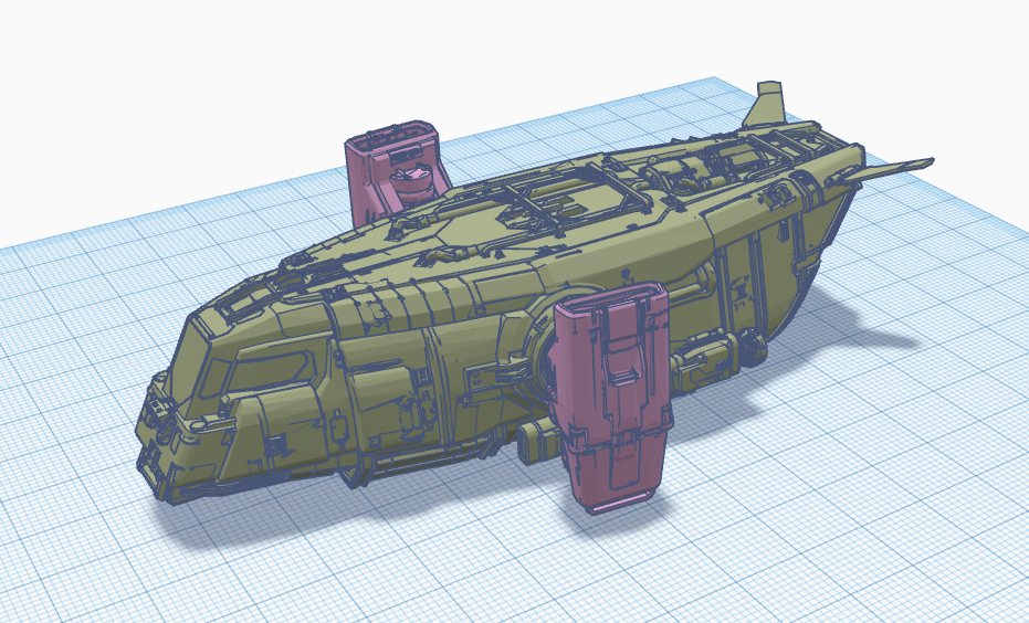 Drake Cutter with rotating thrusters