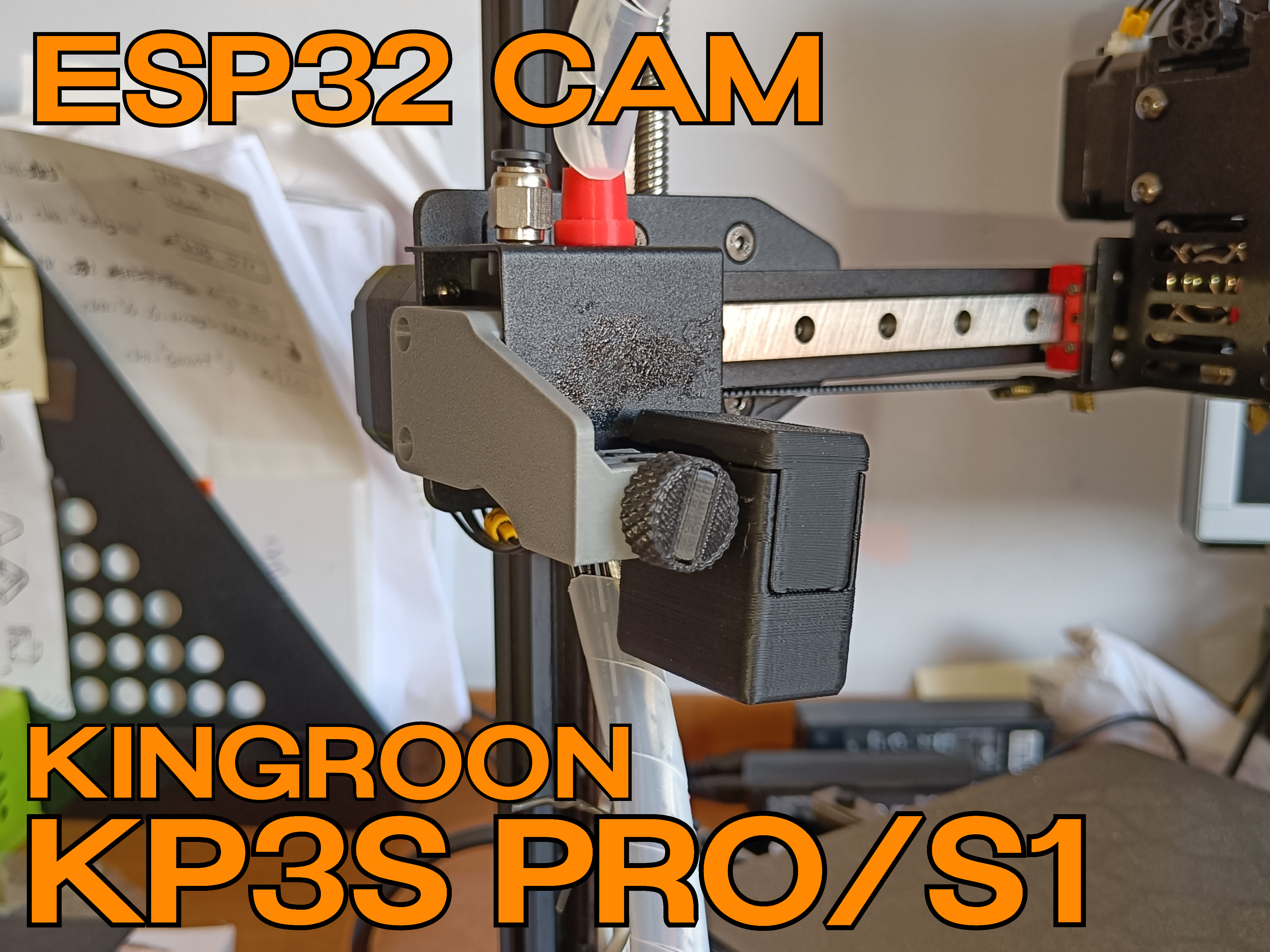 KP3S PRO | Cam Support 3D model thumbnail