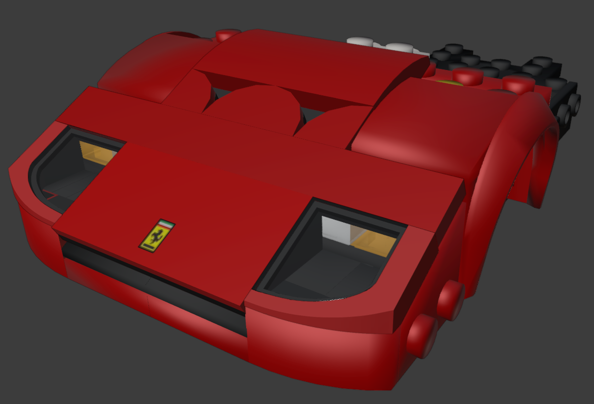 Lego SC 2024, F40 Headlight custom parts [Alpha status B]