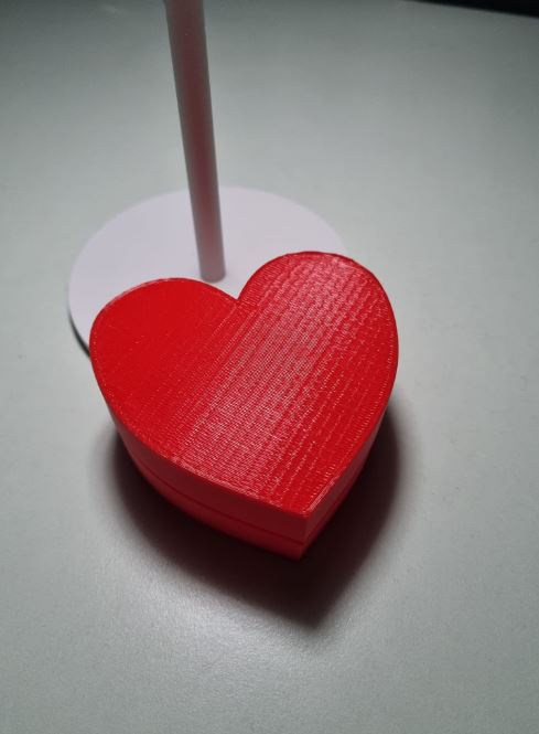 Caja con forma de corazon