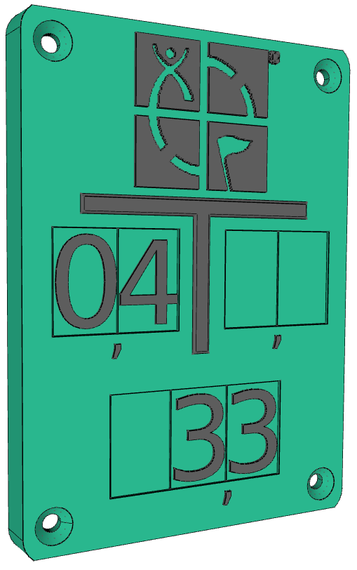 Geocache Schieberschild / Geocache Marker Plate
