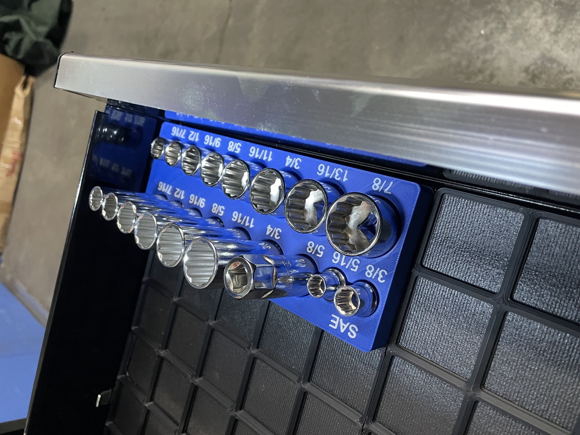 Gridfinity Kobalt SAE Socket Holder 2x5x3