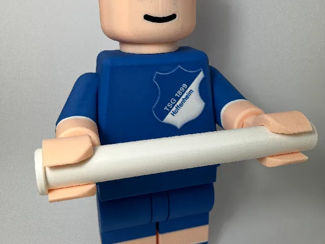 Lego Man Toilet Paper Holder - TSG 1899 Hoffenheim Edition