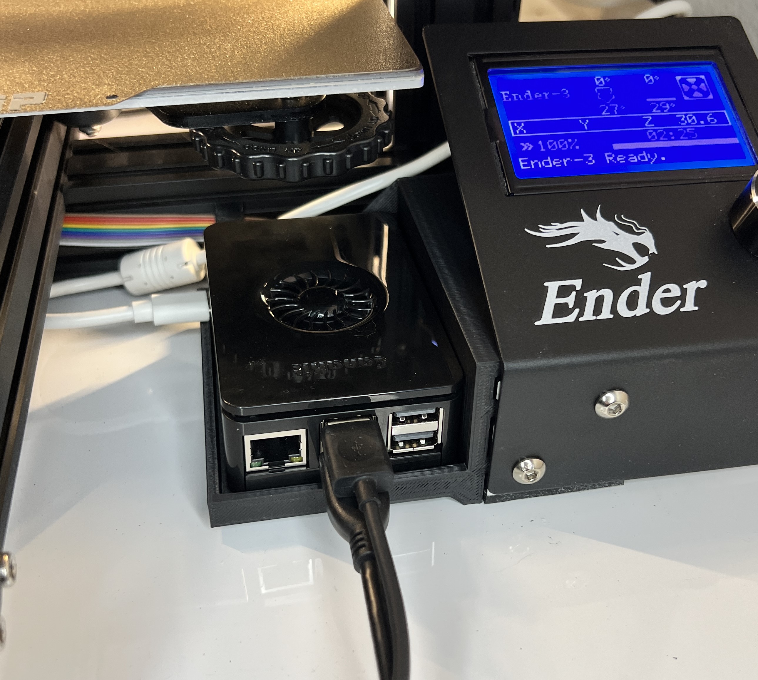 Ender 3 Raspberry Pi 5 Side Tray