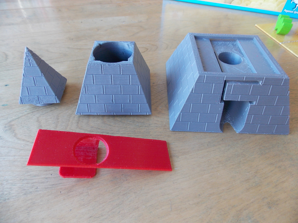 Dice Tower (Pyramid) for CamelUp Board Game by mobiobi Download free