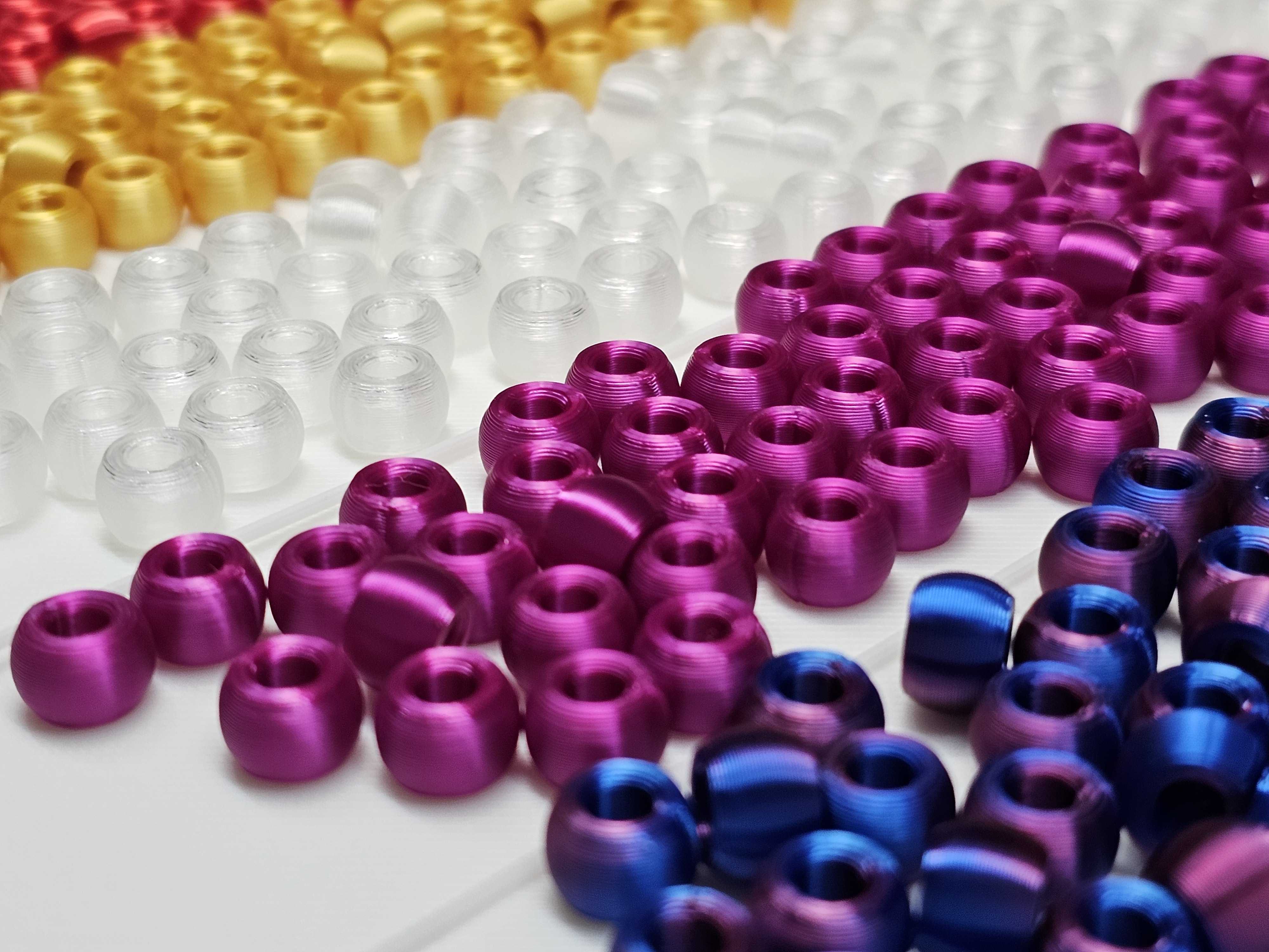Pony bead | Standard 6mm x 9mm | Beads for friendship bracelets and other beaded crafts! | Filament swatches