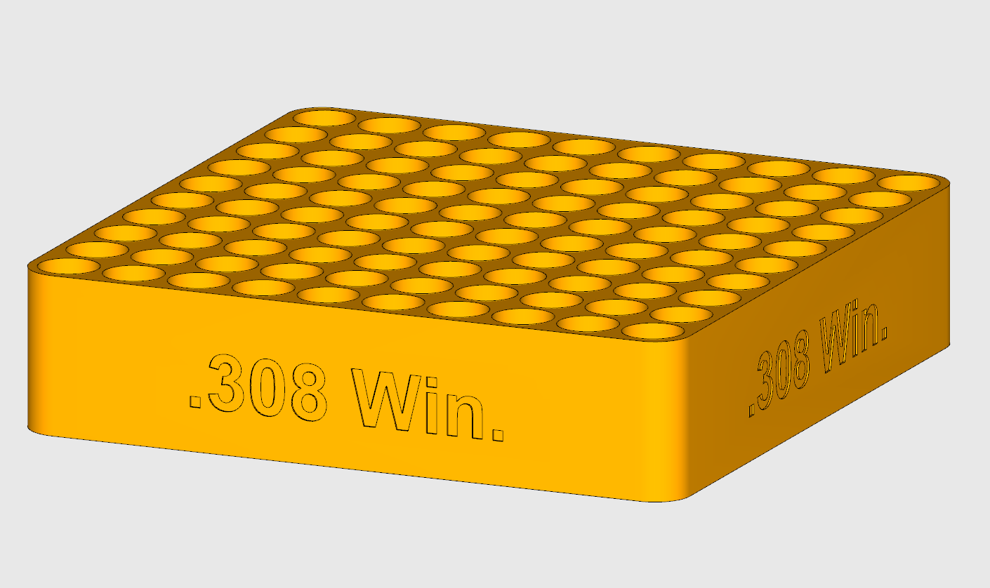 .308 Winchester loading block