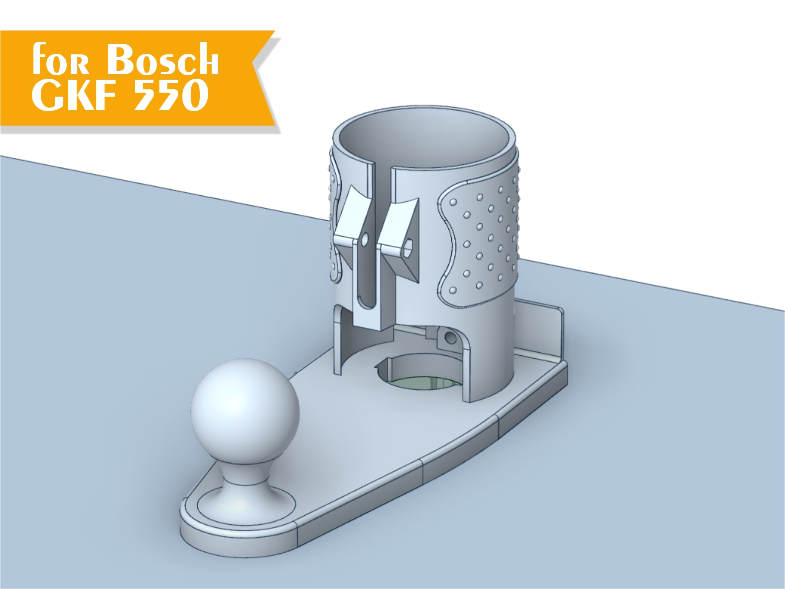 Bosch GKF 550 base plate extended