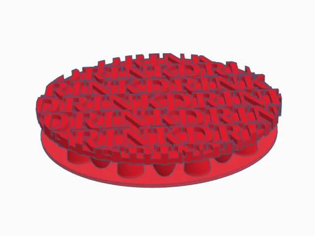 DRINK DRINK DRINK cup coaster