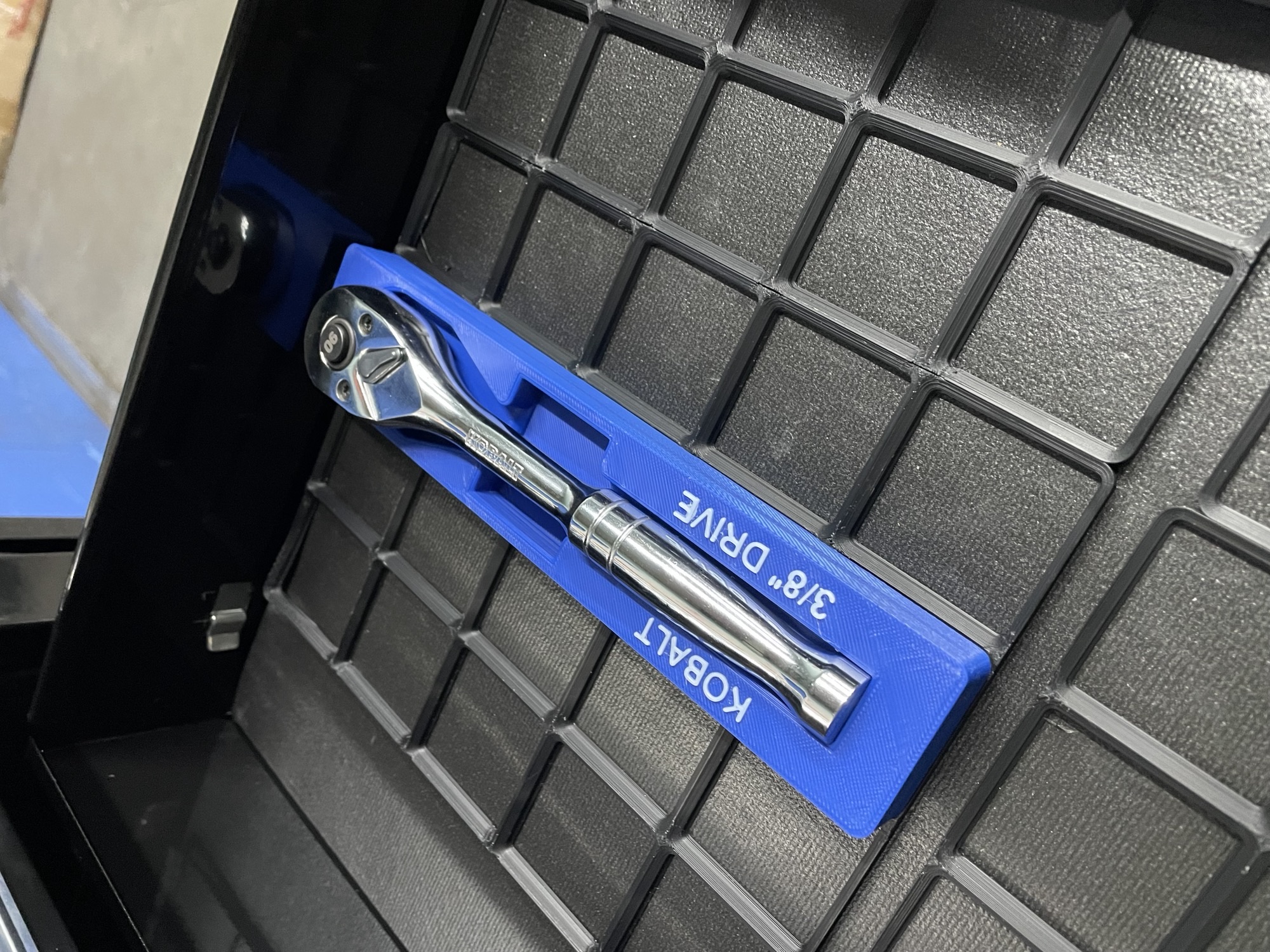 Gridfinity Kobalt 3/8" Drive Ratchet Holder 1x5x3