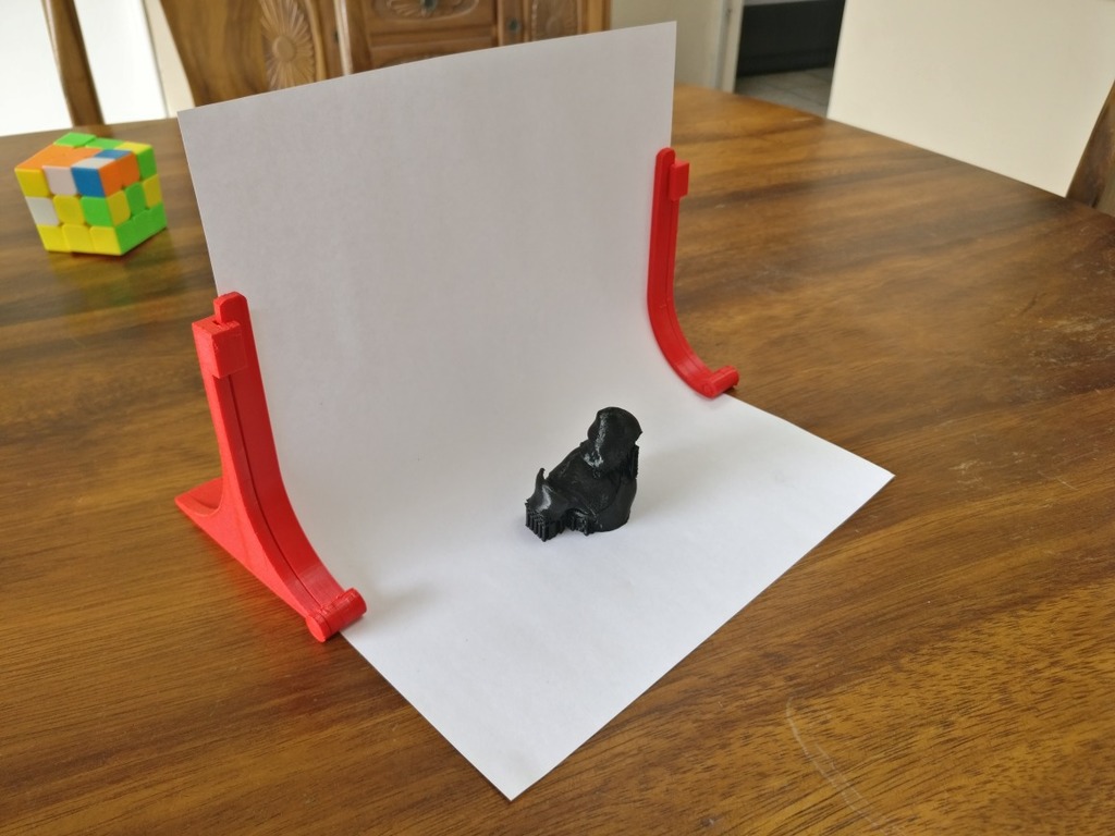 Photo paper background stand