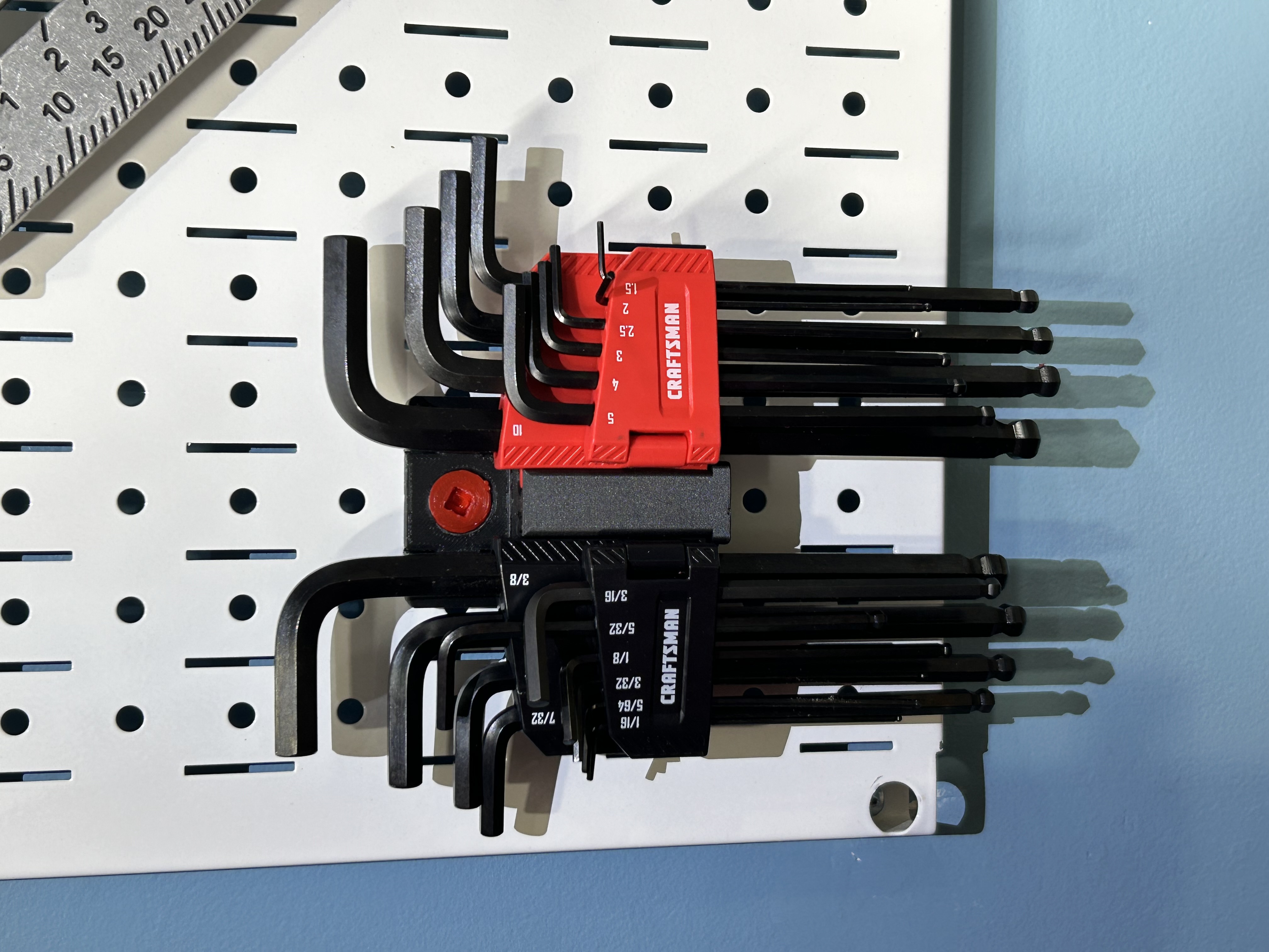 Craftsman Allen Wrench Hex Key Set Wall Control Mount 3D model thumbnail