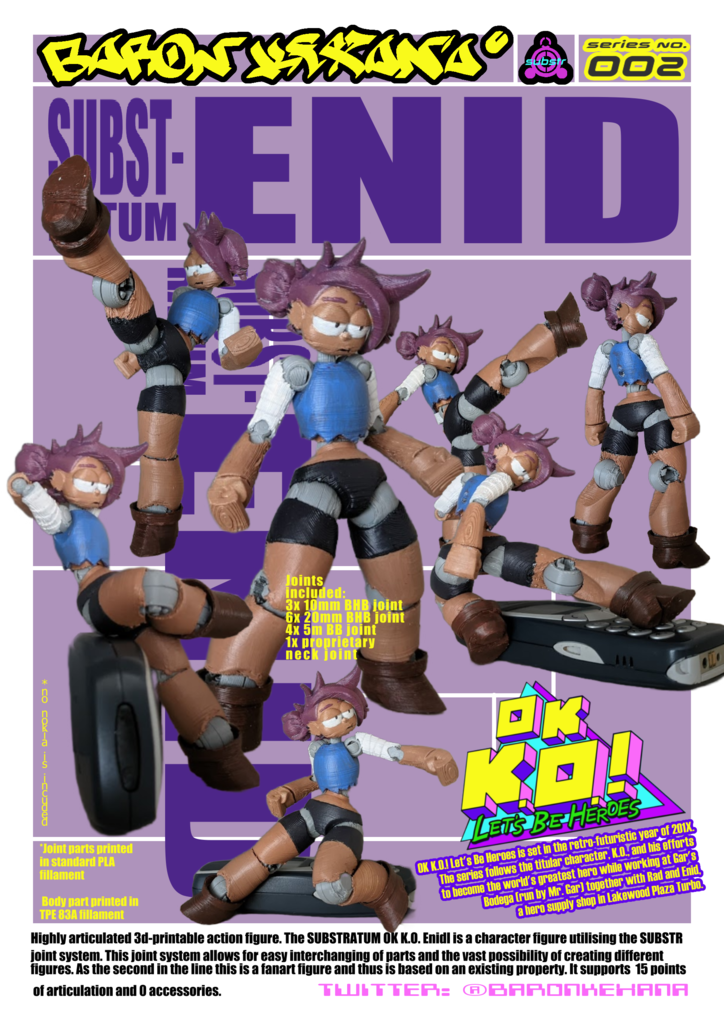 Substratum OK K.O.! Enid Posable Action Figure SUBSTR 002