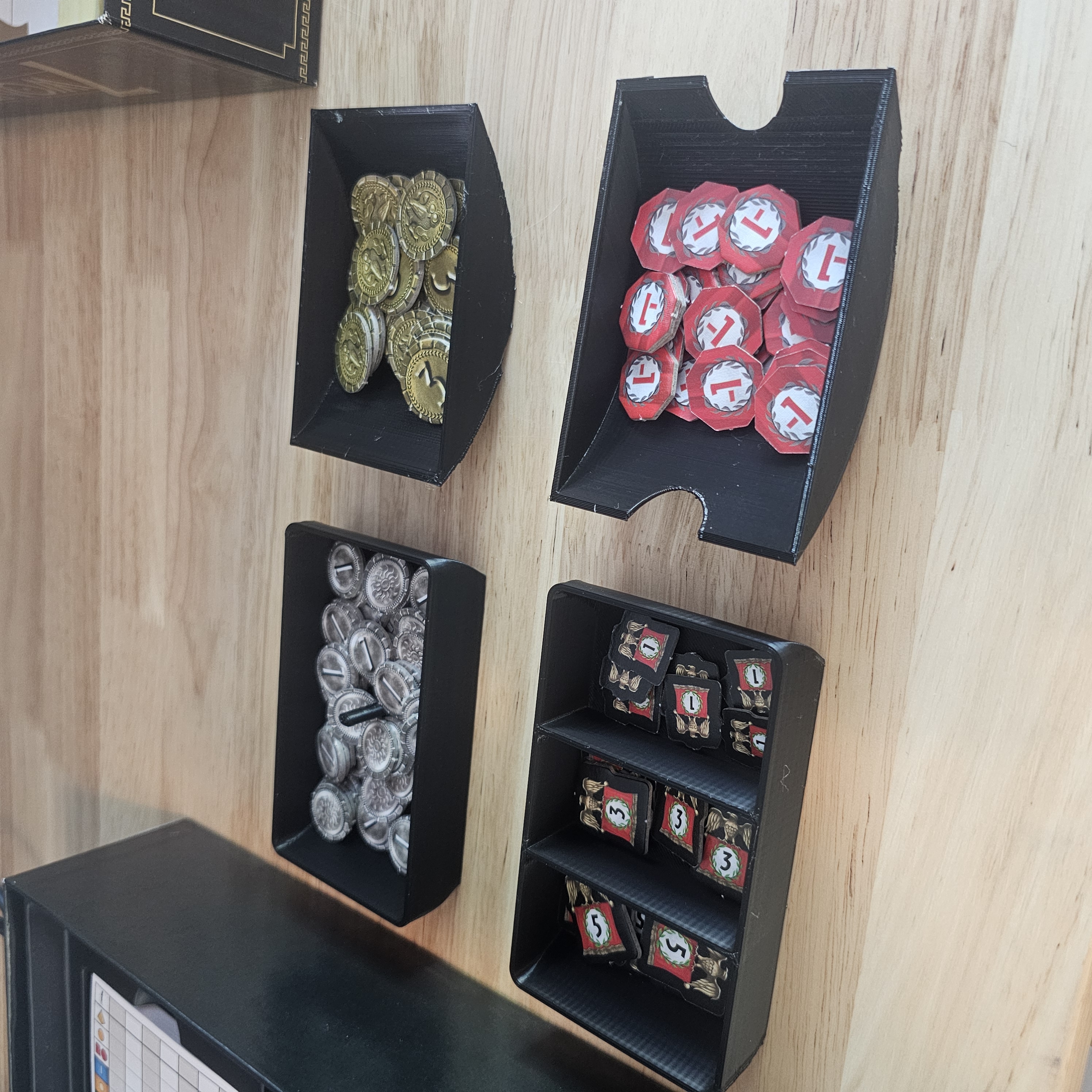 7 Wonders Second Edition Coin & Token Trays