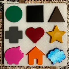 Cut - out shapes plate