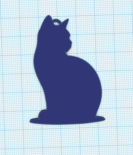 Cat keychain