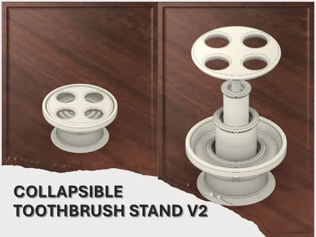 Collapsible Toothbrush Stand V2