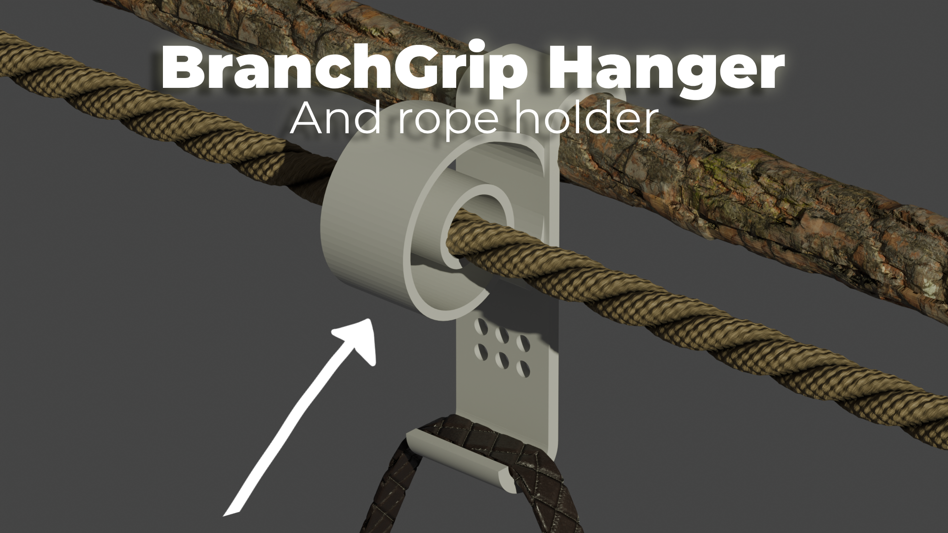 Hook & Rope Holder by xik | Download free STL model | Printables.com