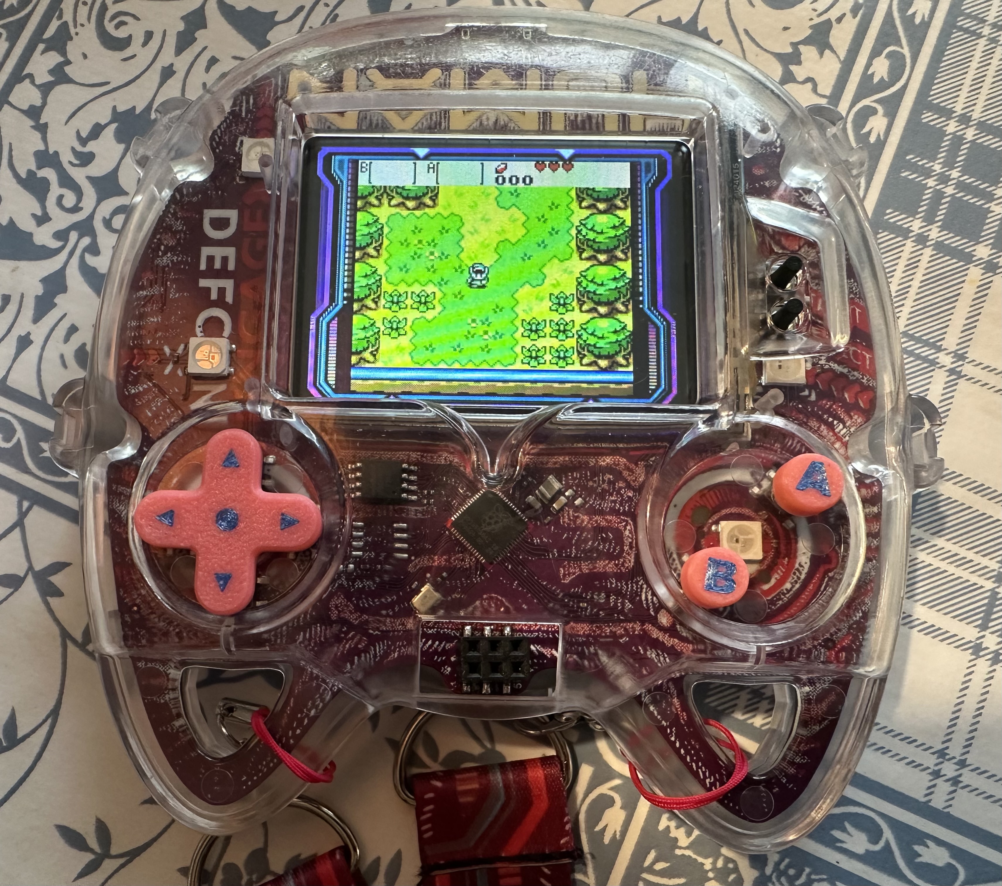 Defcon 32 Badge D-pad and AB-buttons #DC32