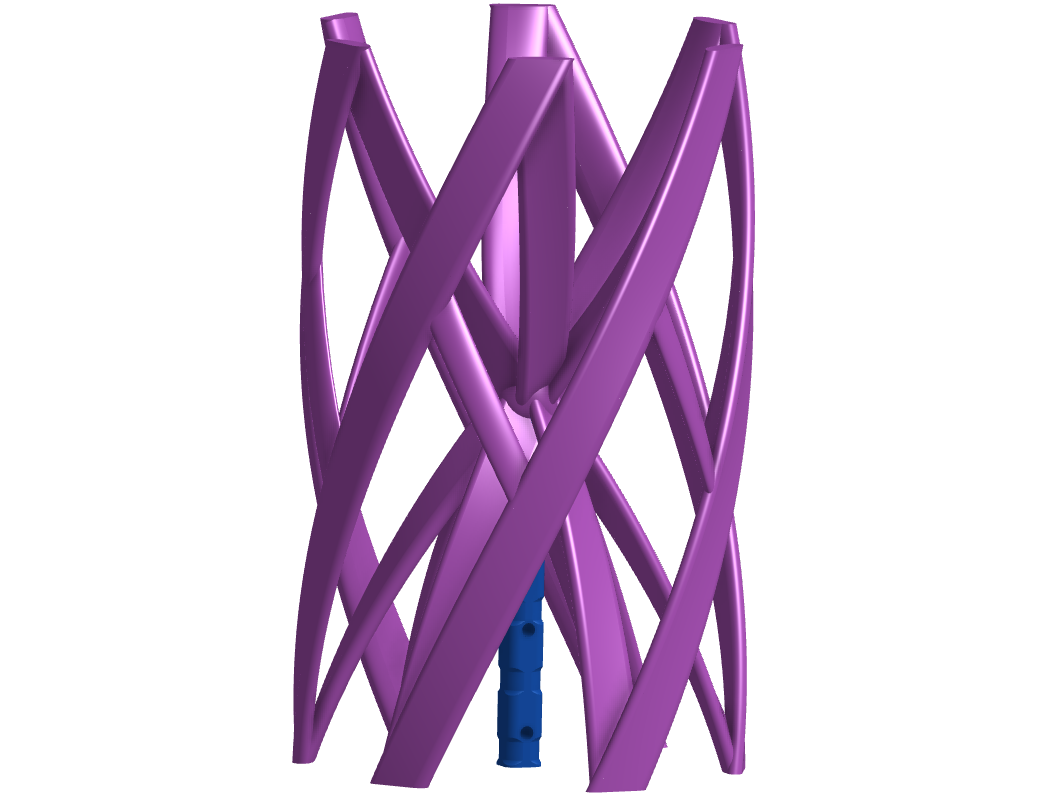 Helical Turbine Wind spinner Print In Place NO ASSEMBLY By Hi Im helical-turbine-wind-spinner-print-in-place-no-assembly-by-hi-im