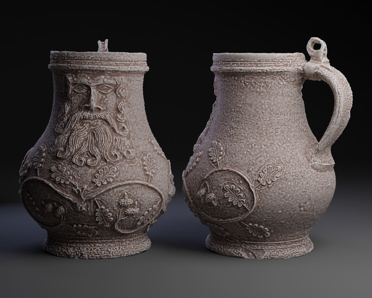 Bellarmine / Bartmannkrug :Grey Beard Mug