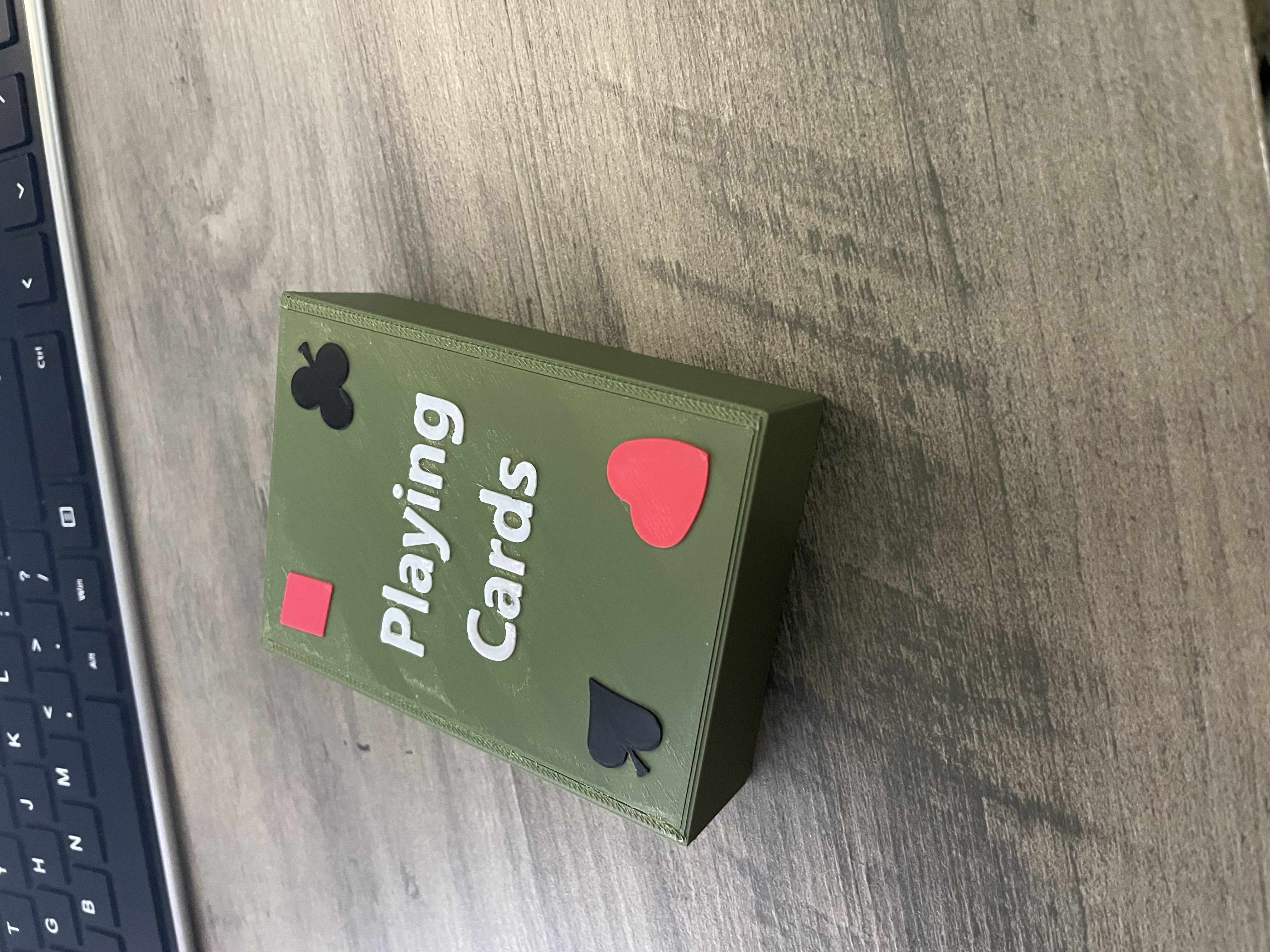 Sliding Top Box for Playing Cards
