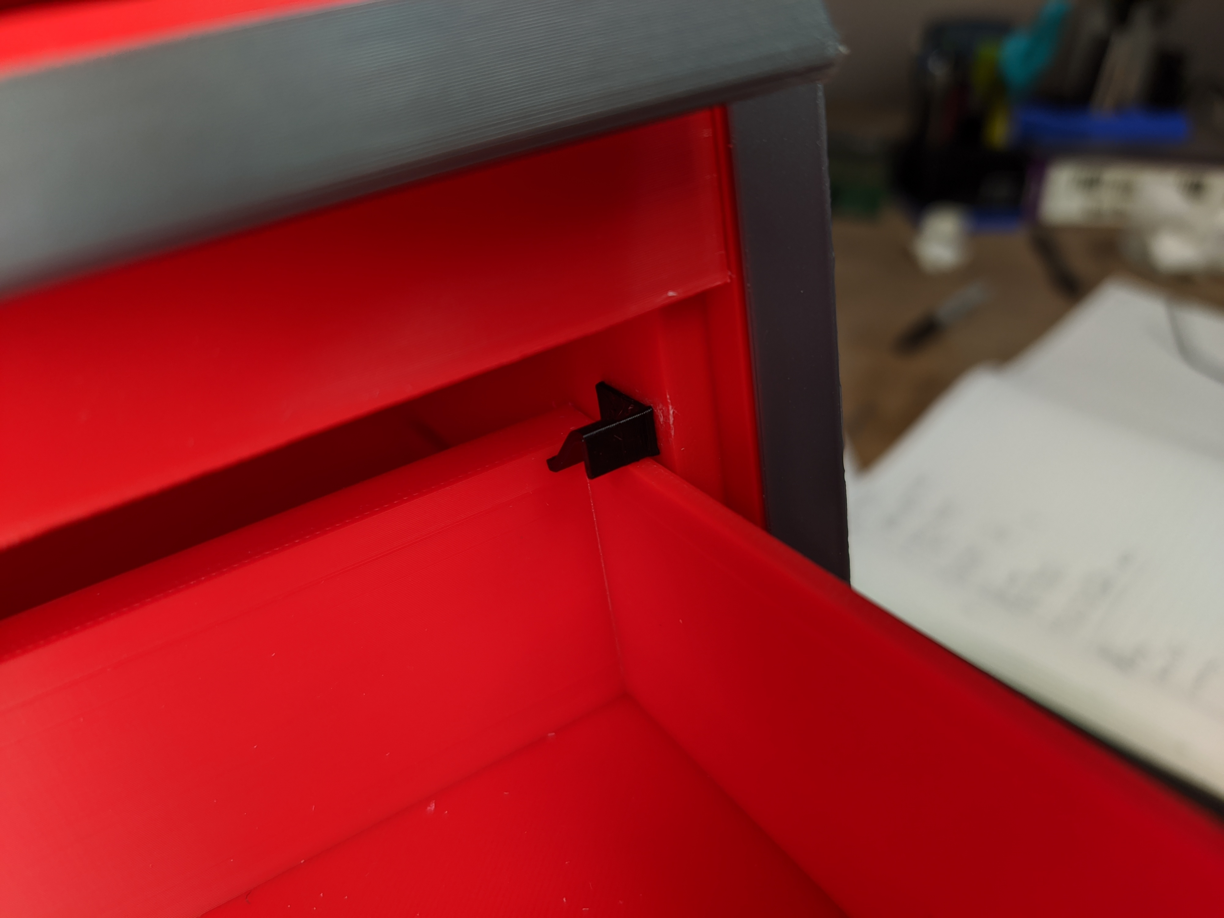 Drawer Catch for @DiTechFab's Desktop Mini Toolbox 3D model thumbnail