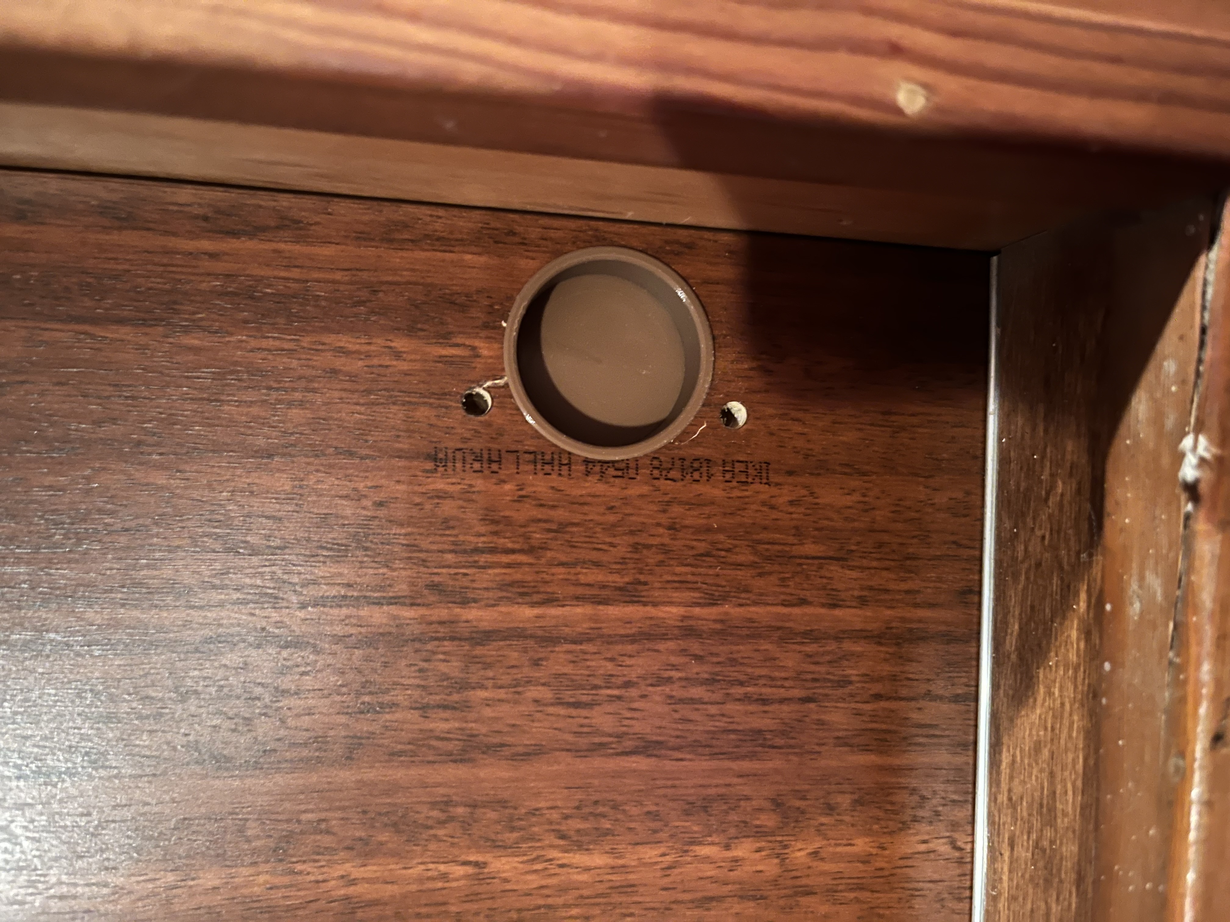 Pocket liner for Blum 35mm hinge holes