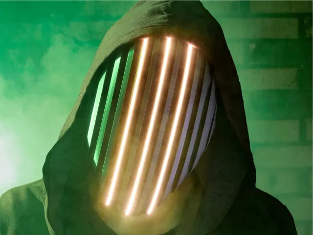 Cyberpunk LED Mask – Wearable Futuristic Sci-Fi Cosplay