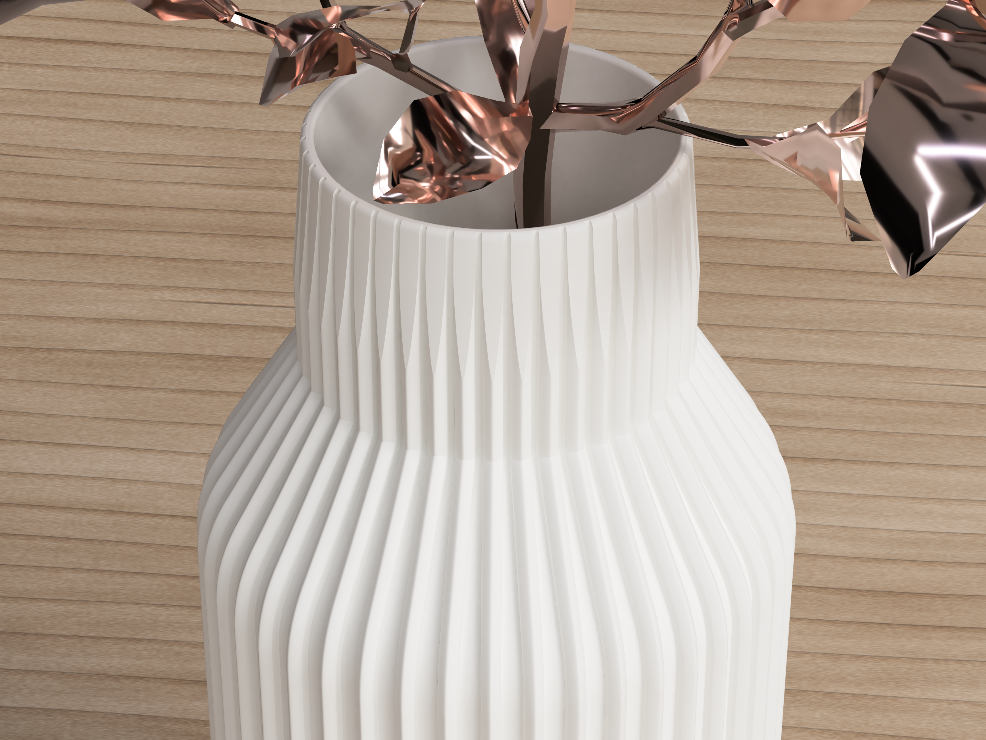 Miniatura 2 do modelo 3D Ribbed Vase