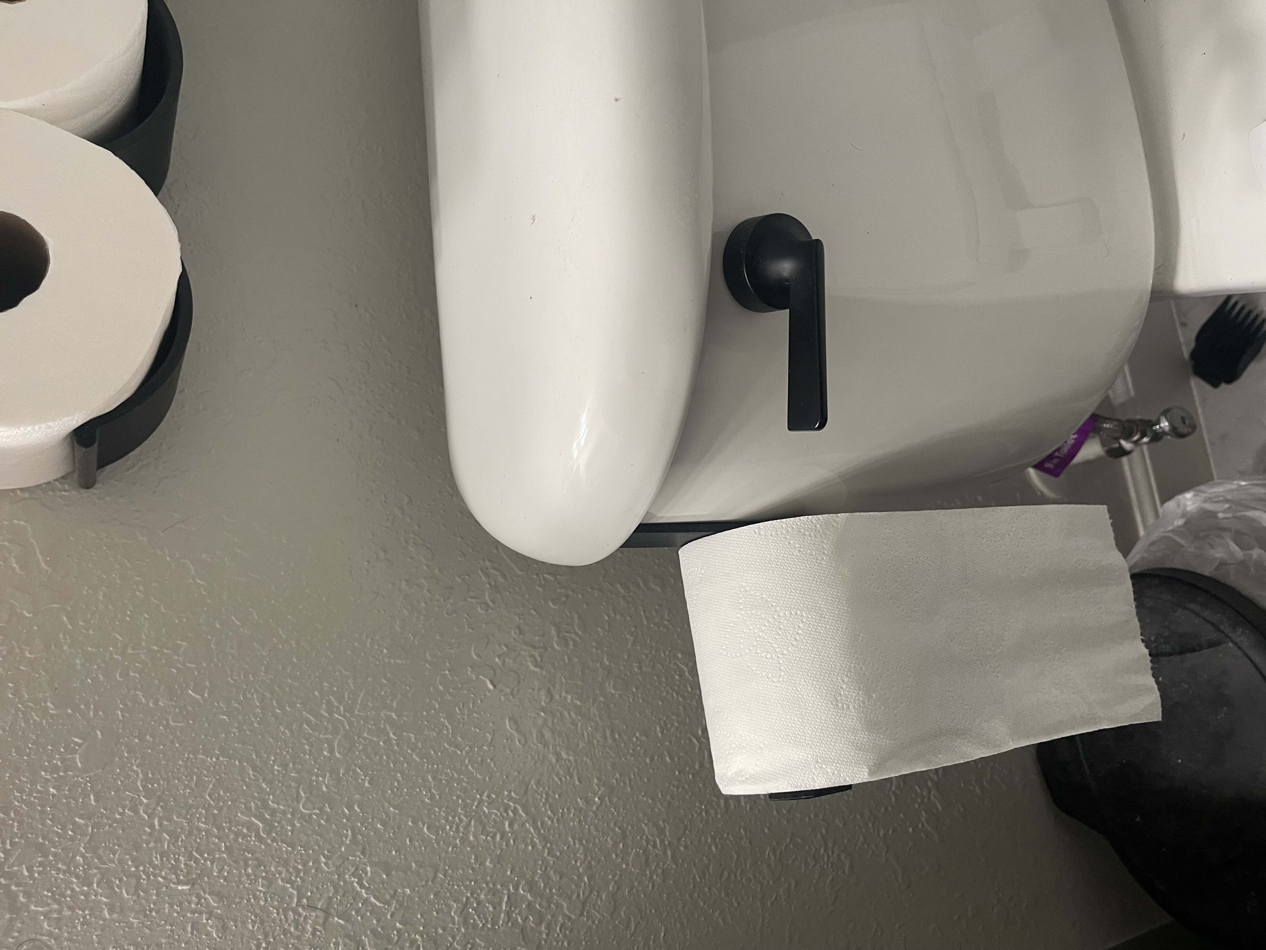TOILET PAPER BOWL HOLDER NO SUPPORTS