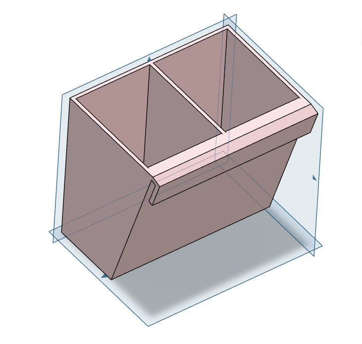 Hanging Cutlery Box for Shelf Storage – STL File