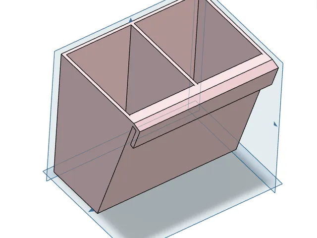 Hanging Cutlery Box for Shelf Storage – STL File