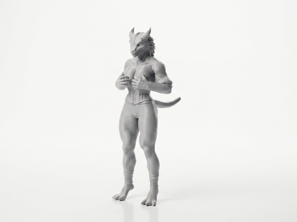 Monster Lady Figurine Fantasy Character 3D Printable