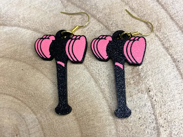 Blackpink Lightstick earrings