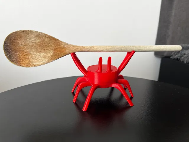 Crab spoon rest