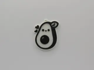 Cute Avocado Keychain